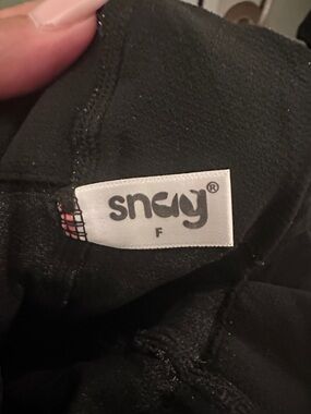 Snag tights Black Women's Hosiery with gray snake design